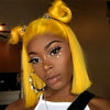 Straight Colored 13x4 Lace Front Bob Wigs 180% Density - uprettyhair