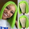 Straight Colored 13x4 Lace Front Bob Wigs 180% Density - uprettyhair