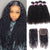 Brazilian Curly Hair 4 Bundles with Lace Closure Human Hair Bundles