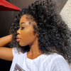 curly hair 4c edges glueless hd lace wig