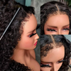 curly hair 4c edges glueless hd lace wig
