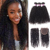 Curly Hair 3 Bundles with Lace Closure High Quality Virgin Human Hair Bundles - uprettyhair