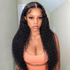 Kinky Curly Hair 360 Lace Frontal Wig With Baby Hair Natural Color - uprettyhair