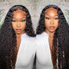 Breathable Soft Invisible HD Lace Wigs Curly hair Pre Plucked Transparent Wigs - uprettyhair