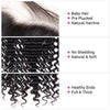 Brazilian Deep Wave Weave 13x4 Lace Frontal Closure Human Hair Extensions - uprettyhair