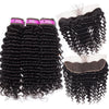 Brazilian Deep Wave Hair 3pcs Deep Wave With 13x4 Ear To Ear Lace Frontal - uprettyhair