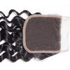 Deep Wave 4x4 Lace Closure Bleached Knots With Baby Hair Virgin Hair - uprettyhair