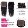 Brazilian 10A Grade Human Hair Deep Wave 5x5 Lace Closure Natural Color - uprettyhair