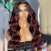 highlight 1b 99j body wave hd lace front wig