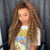highlight color deep wave lace front wig