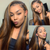 Highlight 1B/30 Straight Hair 13x4 Pre Colored Human Hair Lace Wig - uprettyhair