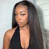 kinky straight 13x4 hd lace frontal wig - uprettyhair