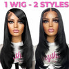 layered straight wig
