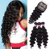Brazilian Loose Deep Wave 3 Bundles with 5x5 Lace Closure Sale Online