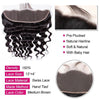 Human Virgin Hair Loose Deep Wave 13x4 Lace Frontal With Baby Hair - uprettyhair