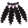 Double Machine Wefts Loose Deep Wave 4 Bundles/Lot Brazilian Human Hair - uprettyhair