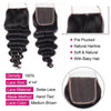 Loose Deep Wave 3pcs Unprocessed Human Hair Bundles with Lace Closure - uprettyhair