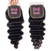 Virgin Loose Deep Wave 4x4 Lace Closure Free Part Middle Part Three Part - uprettyhair