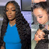 Real Swiss Lace Skin Melt HD Lace Wigs Loose Deep Wave Glueless Lace Wigs - uprettyhair