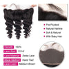 Loose Wave Weave 3 Bundles With 13x4 Lace Frontal Glueless Human Virgin Hair - uprettyhair