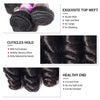 Loose Wave Weave 3 Bundles With 13x4 Lace Frontal Glueless Human Virgin Hair - uprettyhair