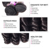 Brazilian Loose Wave Spring Loose Curly 4 Bundles With Frontal Human Virgin Hair - uprettyhair