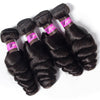 Brazilian Loose Wave Spring Loose Curly 4 Bundles With Frontal Human Virgin Hair - uprettyhair