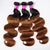 Ombre Color #1B/30 Brazilian Body Wave Human Hair 3 Bundles With Lace Closure - uprettyhair