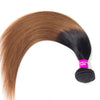 T1B/30 Ombre Hair Dark Roots 3 Bundles Brazilian Straight Hair With Closure - uprettyhair