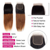 T1B/30 Ombre Hair Dark Roots 3 Bundles Brazilian Straight Hair With Closure - uprettyhair