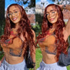reddish brown pre cut 5x6 lace wear go wig