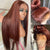 reddish brown straight hair hd lace wig