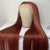 reddish brown straight hair hd lace wig