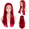 Red Color Straight 13x4 Lace Front Wig Ombre Lace Wigs 150% 200% Density - uprettyhair