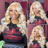 short blonde body wave 13x4 lace front wig - uprettyhair