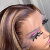 Highlight Honey Blonde Shoulder Length Body Wave Lace Front Wig - uprettyhair
