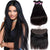 10A Grade Brazilian Mink Straight Human Hair 4 Bundles With Frontal Closure - uprettyhair