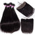 10A Grade Brazilian Mink Straight Human Hair 4 Bundles With Frontal Closure - uprettyhair