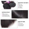 10A Brazilian Virgin Straight Human Hair 4 Bundles Double Machine Wefts Hair - uprettyhair