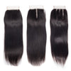 Brazilian Human Hair Straight Hair 4x4 Lace Closure With Baby Hair - uprettyhair