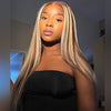Straight/Body Wave Highlight Blonde Human Hair 13x4 Lace Front Wigs - uprettyhair