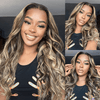 wear go pre cut lace balayage highlight glueless wig