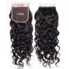 Natural Wave Lace Closure Unprocessed Virgin Hair Water Wave 4x4 Closure - uprettyhair