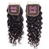 Natural Wave Lace Closure Unprocessed Virgin Hair Water Wave 4x4 Closure - uprettyhair