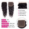 Brazilian Water Wave 5x5 Lace Closure Natural Wave Swiss Lace Closure - uprettyhair