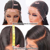 Pre-bleached Knots Throw On & Go Deep Wave Glueless Wig HD Lace Front Wigs