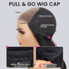 Straight Hair Pull Go Drawstring Glueless Wig 6x5 13x6 HD Lace Pre-everything Human Hair Wigs