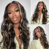 1b/27 blonde highlight loose body wave 13x4 lace frontal wig