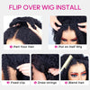 Raw Burmese Curly Half Wig With Spiral Curly Ends Flip Over Quick Weave Glueless Install Human Hair Wig