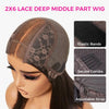 Bone Straight Bob Middle Part 2×6 Pre Cut HD Lace Glueless Wig Double Drawn Raw Vietnamese Hair